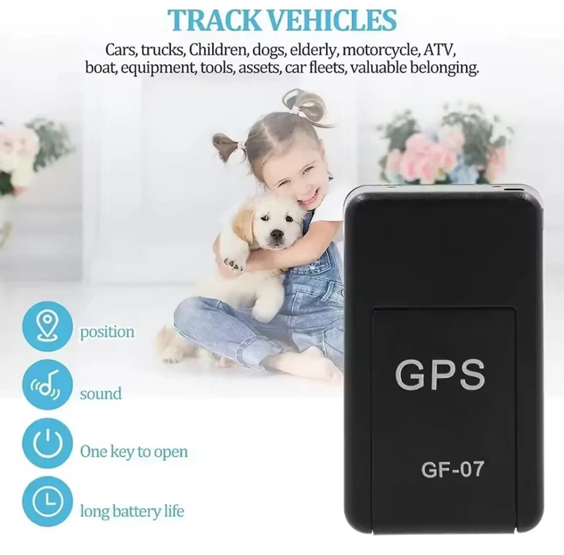 GF-07 Mini GPS Tracker (جهاز تتبع GPS صغير GF-07)